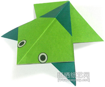 组合型青蛙折纸教程