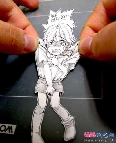 超级好玩的卡通人物剪纸