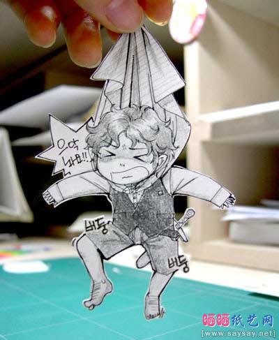 超级好玩的卡通人物剪纸