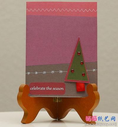设计精巧的圣诞剪纸贺卡欣赏