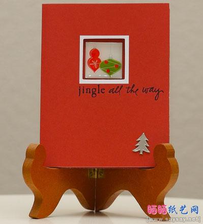 设计精巧的圣诞剪纸贺卡欣赏