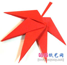 枫叶折纸图解教程