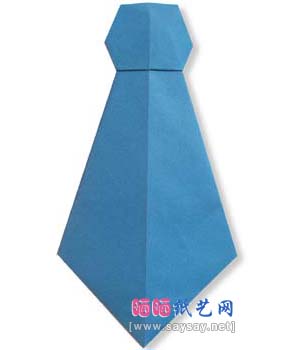 领带折纸图解教程