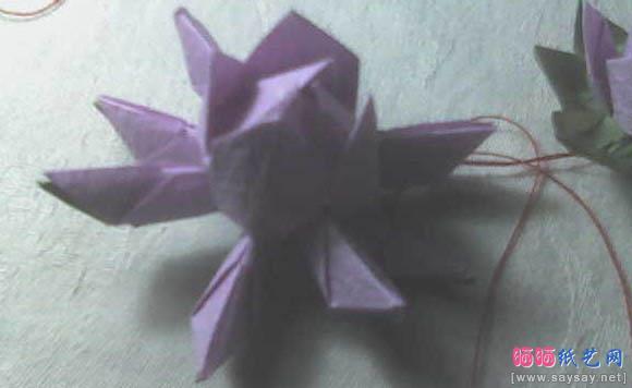 非常漂亮的莲花折纸教程