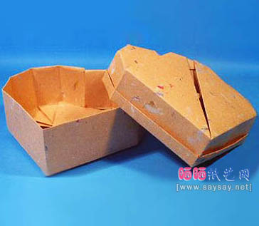 心形盒子折纸图解教程 