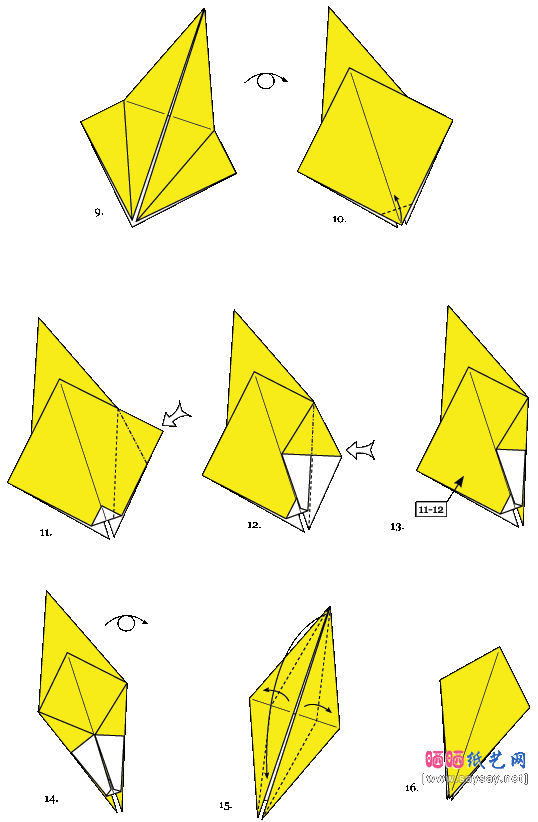 Andrew Hudson香蕉折纸折纸图解教程