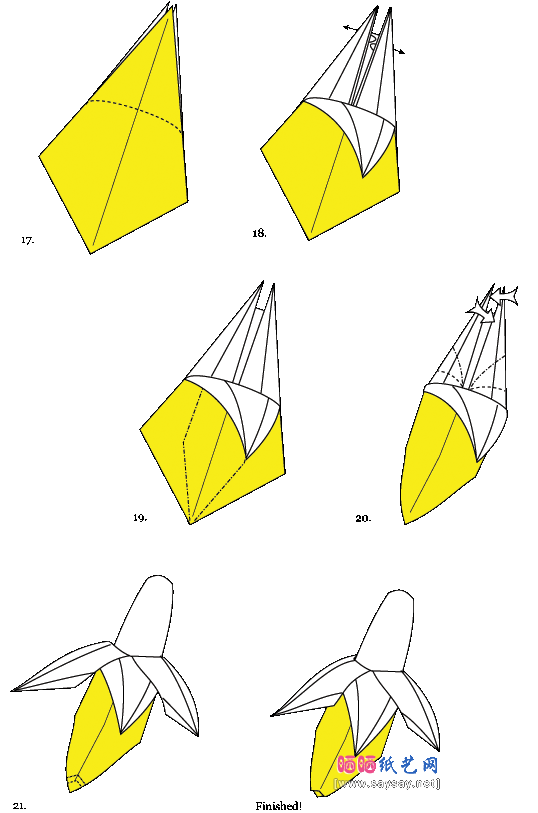 Andrew Hudson香蕉折纸折纸图解教程