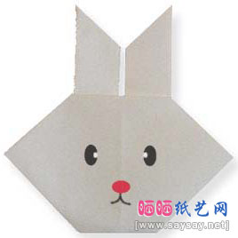 小白兔折纸图解教程