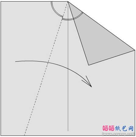 五瓣玫瑰折纸图解教程