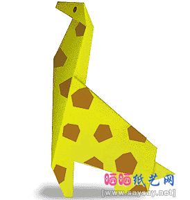 长颈鹿折纸图解教程