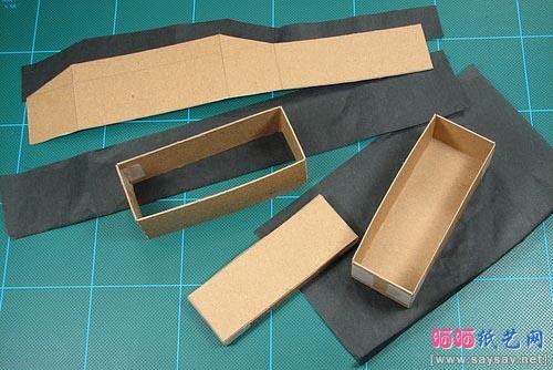 日式长方形礼盒制作教程