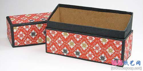 日式长方形礼盒制作教程
