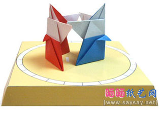 相扑小人折纸图解教程