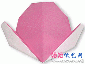 水蜜桃折纸图解教程-儿童折纸系列