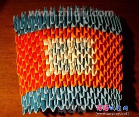 折纸三角插小房子制作教程-三角插折纸