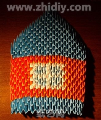 折纸三角插小房子制作教程-三角插折纸