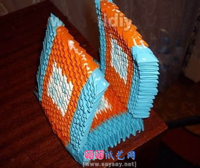 折纸三角插小房子制作教程-三角插折纸