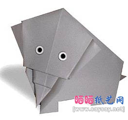 可爱大象折纸教程-儿童折纸系列