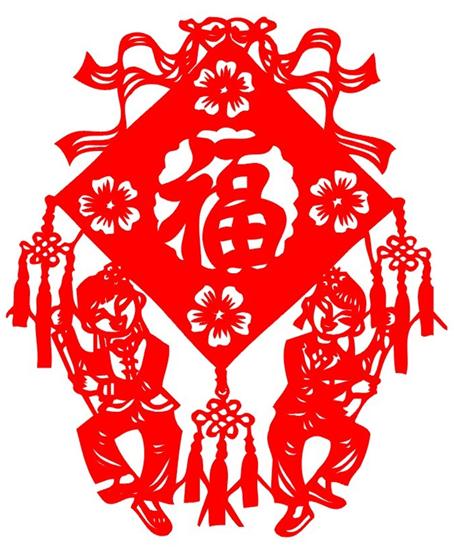 人物福字剪纸教程