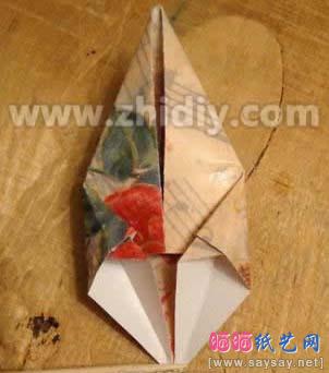 小丑折纸图解教程-纸艺小人制作