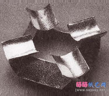 烟灰缸折纸教程图解
