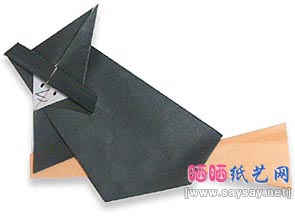 扫把女巫折纸图解教程