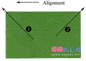 玫瑰叶折纸图解教程