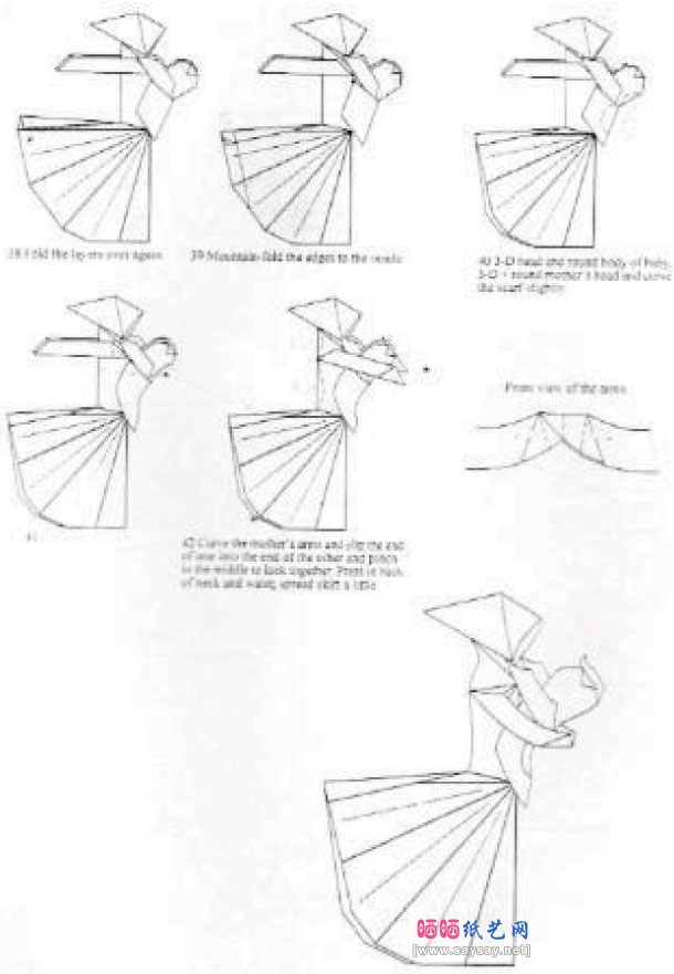 Mother and Child母与子折纸图解教程