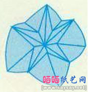 蔷薇花折纸图解教程-儿童折纸系列