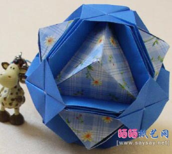 立体玫瑰花球的做法