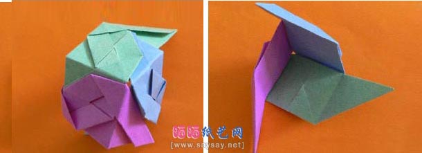 立体玫瑰花球的做法