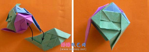 立体玫瑰花球的做法