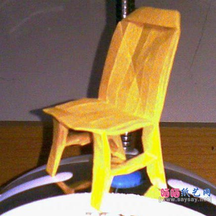 津田良夫椅子折纸教程