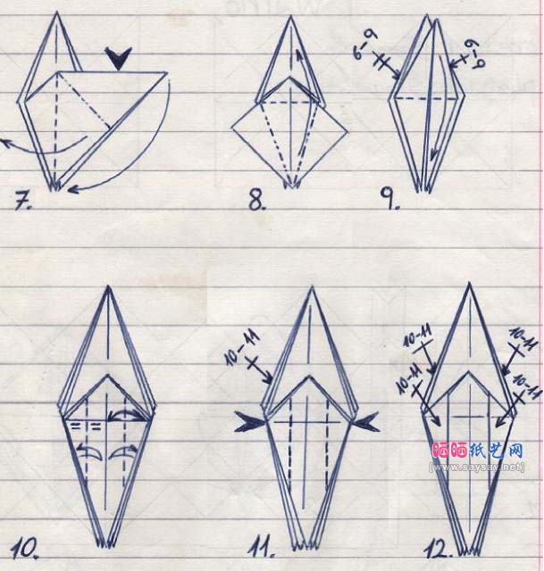 星河舰队甲虫折纸图解教程