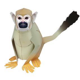 松鼠猴纸模型免费下载