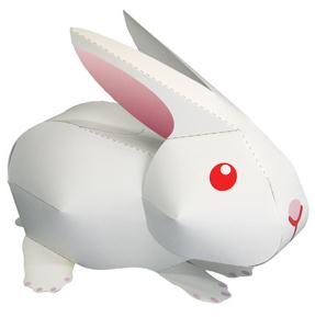 玉兔纸模型免费下载