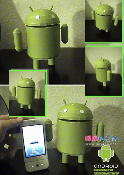 android安卓机器人纸模型免费下载