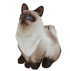 布偶猫纸模型免费下载