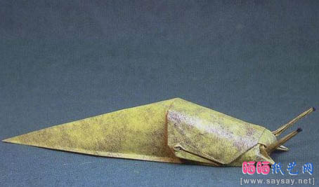 蜒蚰鼻涕虫折纸图解教程