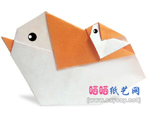 小猪抱抱折纸教程图解