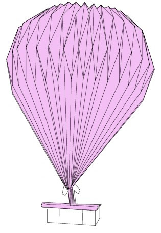 热汽球折纸教程图解