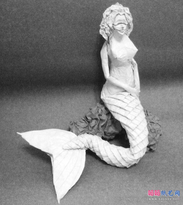 美人鱼折纸作品欣赏