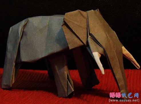 Robert J.Lang大象折纸教程祥细图解