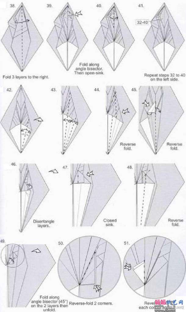 罗伯特翼龙折纸教程详细图解