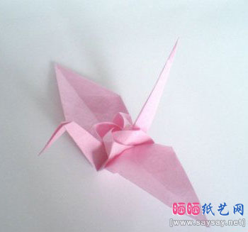 玫瑰鹤折纸图解教程