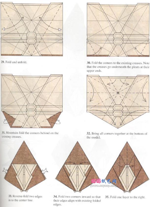 Robert J.Lang西部池龟折纸图解教程