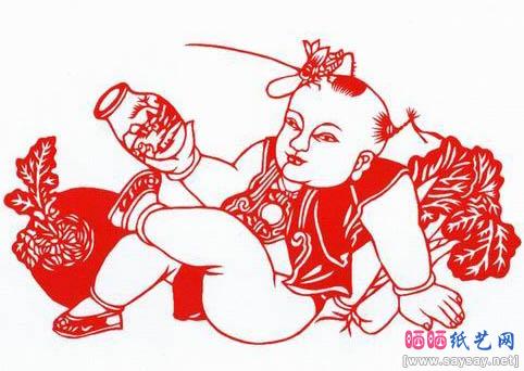 童子剪纸图案大集合