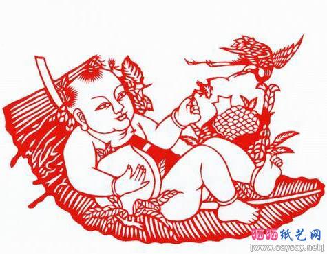 童子剪纸图案大集合