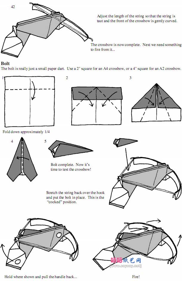 Mark Leonard弩弓折纸图解教程