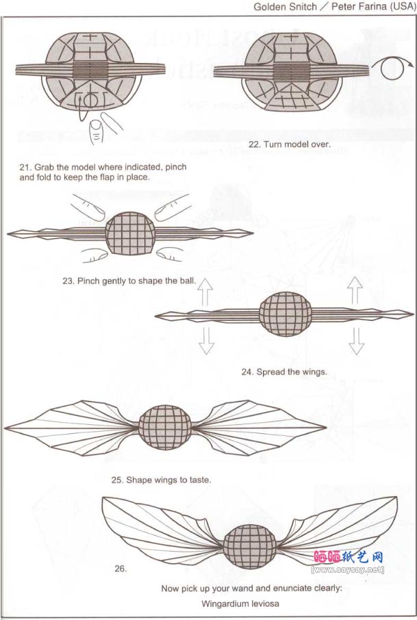 Peter Farina金探子折纸图解教程